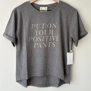 NWT Joyfolie “Positive Pants” Tee